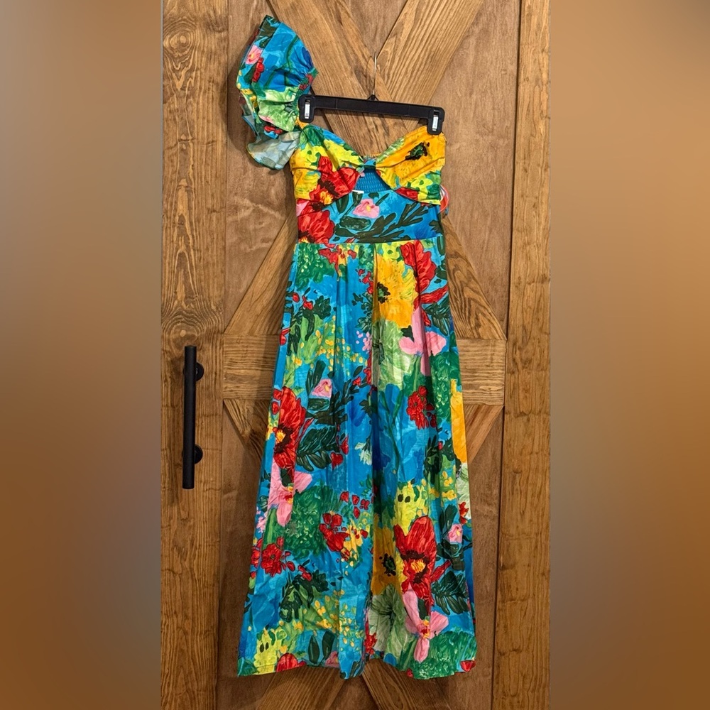Eva Franco One-Shoulder Maxi Dress